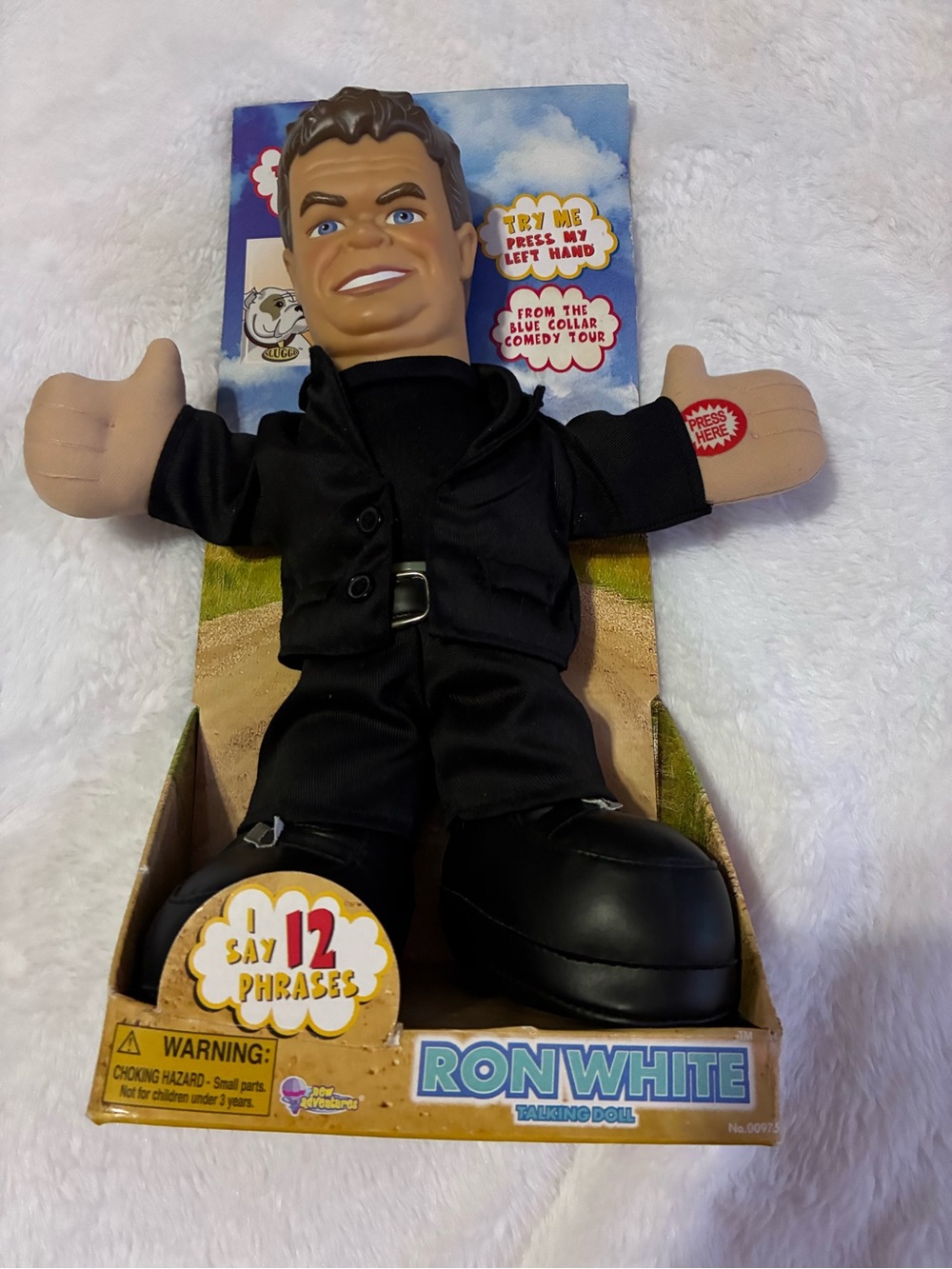 Ron White Talking Doll Plush - Black Outfit